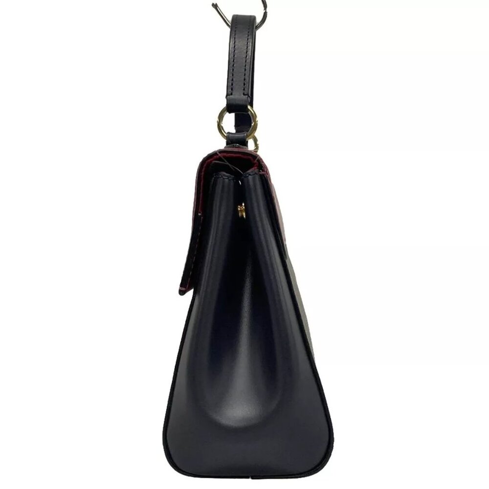 100% Authentic LOUIS VUITTON Cluny BB Monogram Bordeaux Navy Handbag 1063-102624 - Picture 3 of 14